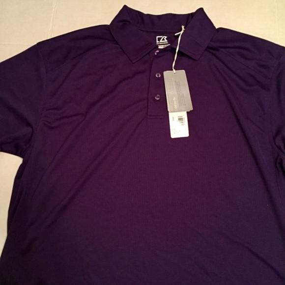 NWT Cutter & Buck Genre Polo Lg Purple - Picture 1 of 7